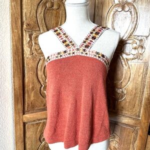 MADEWELL embroidered swing tank.